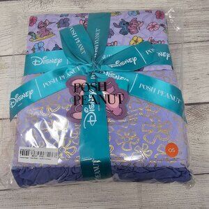 NWT Posh Peanut Disney Tropical Angel & Hula Floral Ruffled Luxe Blanket